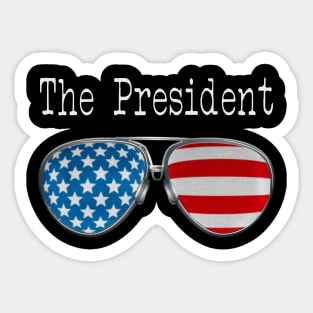 AMERICA PILOT GLASSES THE PRESIDENT Sticker